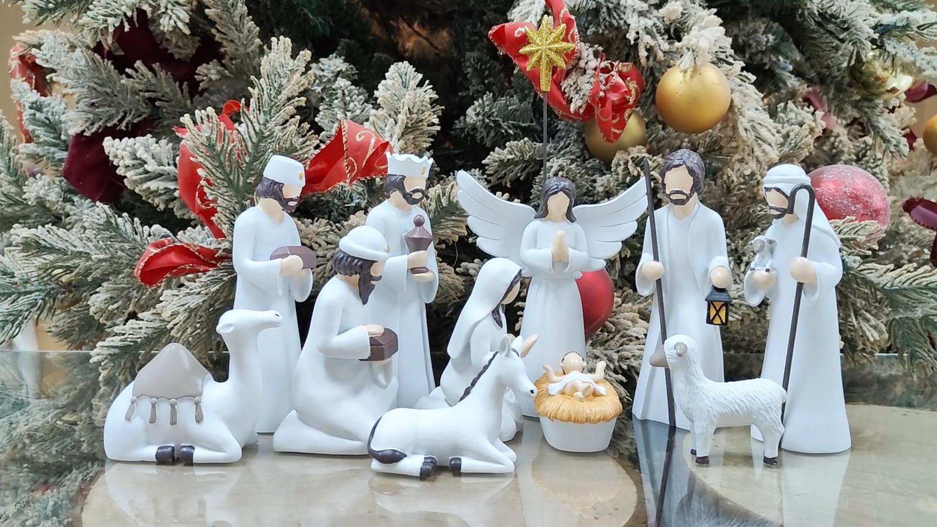 Amazon.com: BCSmyer Nativity Sets for Christmas Indoor,12