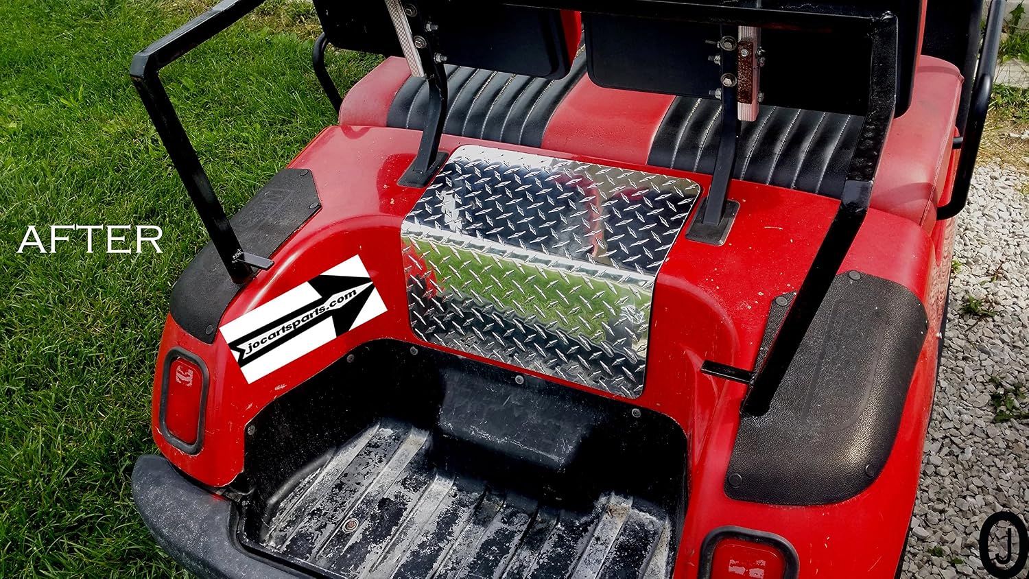 J & O Carts Parts Fits Yamahaa G14 to G22 Golf Cart Aluminum Diamond Plate Access Panel Cover