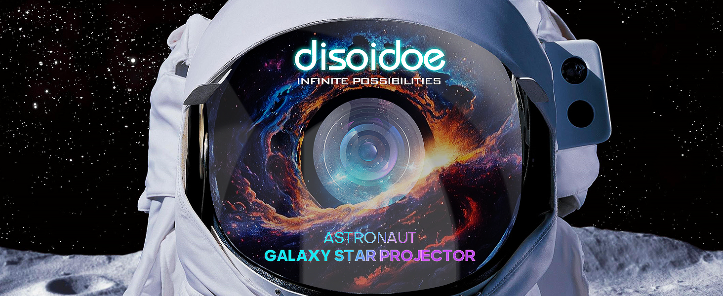 Produktbild von ZWOOS Astronaut Projektor, Sternenhimmel Projektor Kinder, Nachtlicht Sternenhimmel, LED Galaxy Projector Mit Fernbedienung Und Timer, Mit RGB Mond Lampe (Neu Aktualisiert