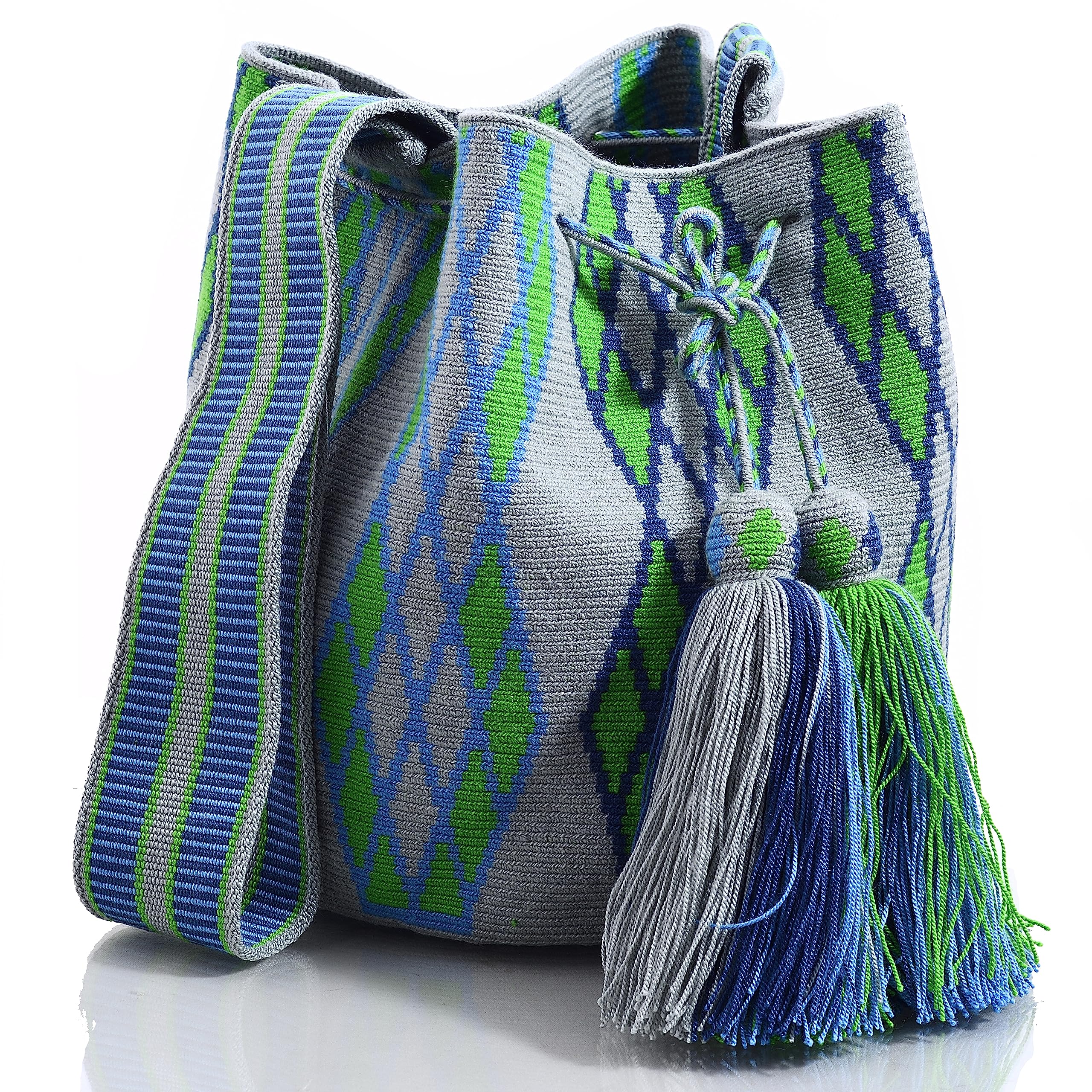 WYOU Mystica111 Hobo Bag Wayuu Crochet, 1 fio, 106 1 fio, Large