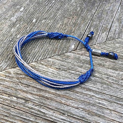 Miniatura 4 de Type 1 Diabetes Awareness Bracelet Blue and Gray Awareness Ribbon for T1D Awareness Type One Diabetes Juvenile Diabetes Handmade by RUMI SUMAQ Cause