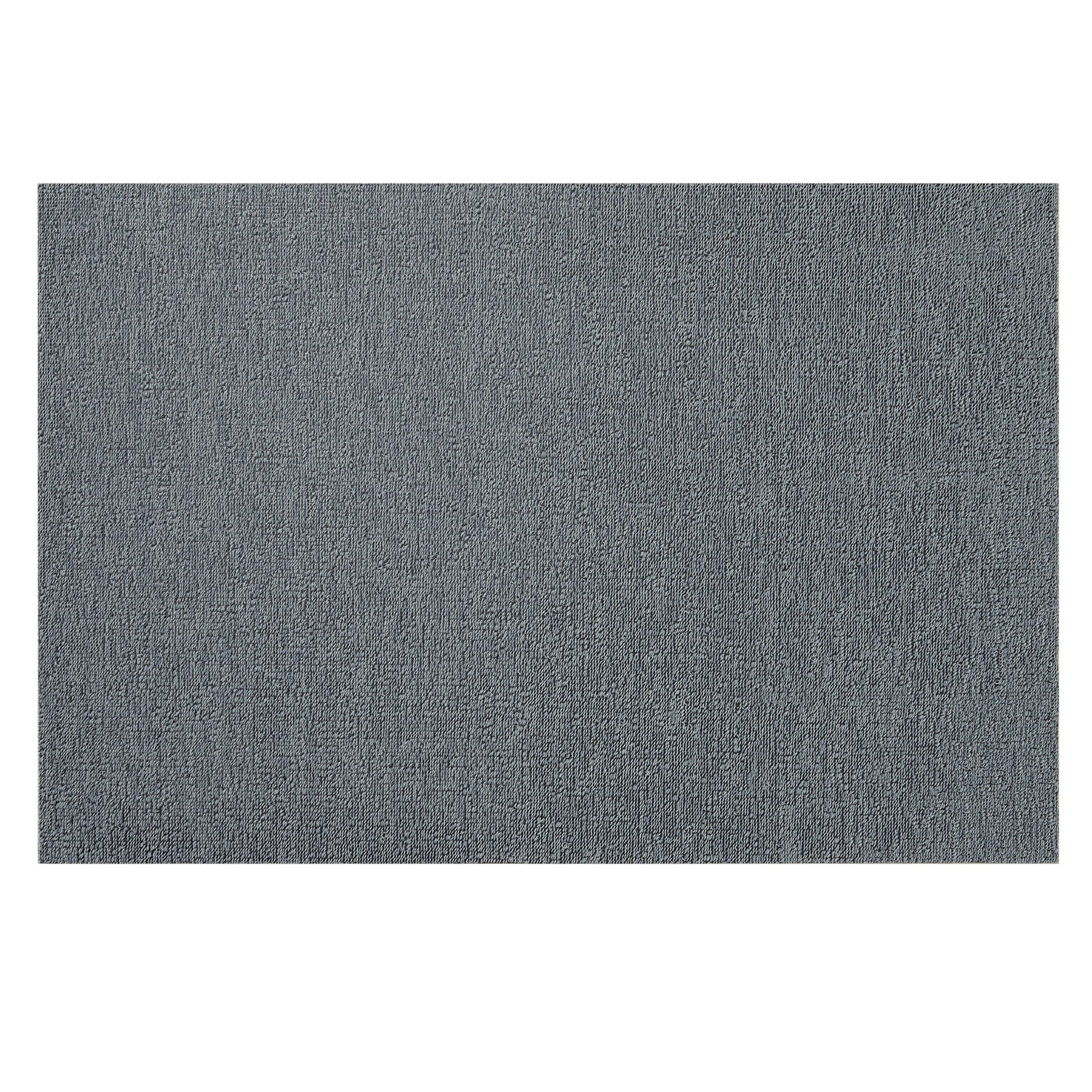Chilewich Martha by Martha Stewart Heathered Shag Floor Mat in Sea - 3'x5' - Easy Care - Premium Indoor/Outdoor Utility Rug for Entry, Kitchen, Bath, Pool with Weatherproof Backing