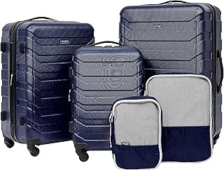 5 Piece Elysian Luggage and Accessories Set, Blue