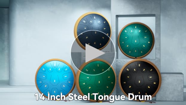 D調新品14インチ15音ハンドパン空霊鼓タングドラム Amazon.com: Steel Tongue Drum, 15 Notes 14 inch D-Key