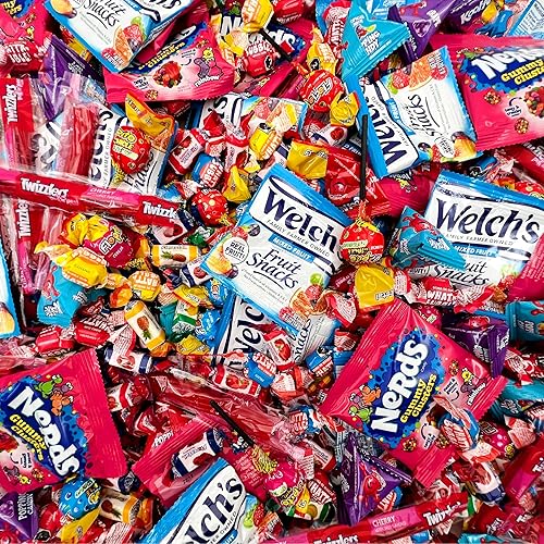 Miniatura 2 de Paquete variado de dulces para fiestas 10 libras más de 500 piezas TWIZZLERS Razzles Skittles Starburst rellenos de piñata envueltos individualmente