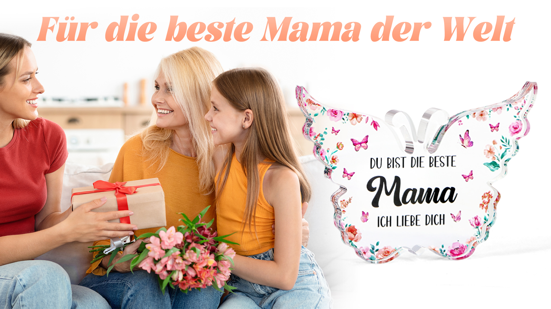 Prrivnix Mama Armband – Gravierte Herz-Anhänger, Edelstahl, Personalisierbares Geschenk Für Muttertag & Weihnachten
