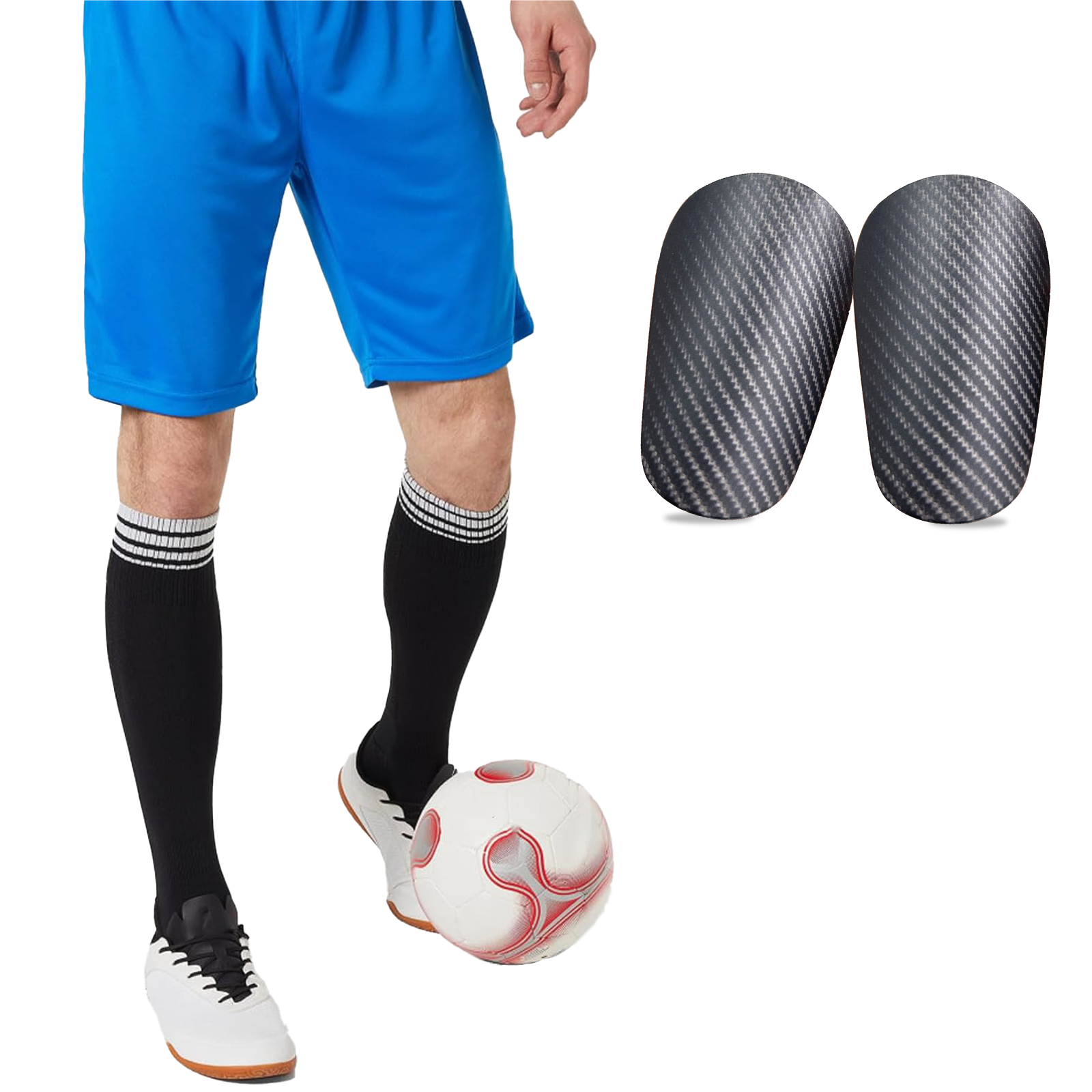 PATIKIL Mini-Fußball-Schienbeinschoner – 10x6 Cm, Weicher Kunststoff, Für Erwachsene & Kinder