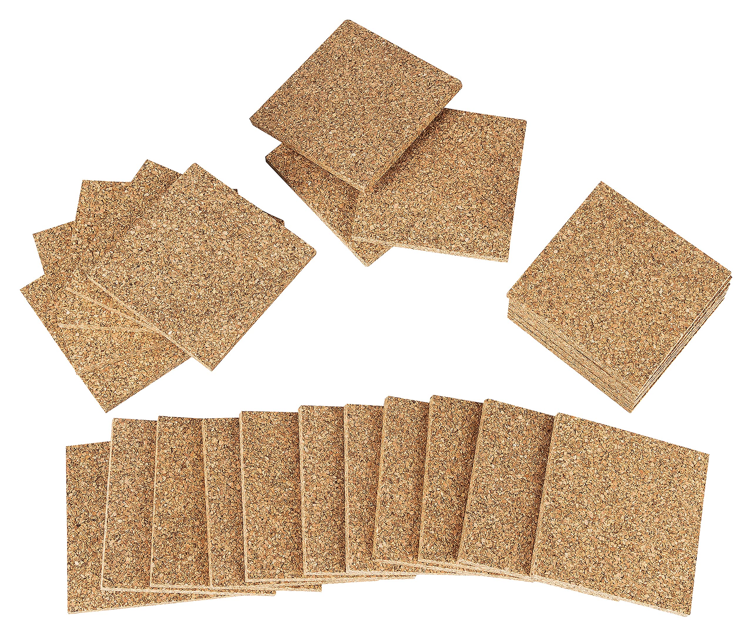Dalles de terrasse en liège Kork-Deko 70x70x5 mm pour construction de base lot de 25