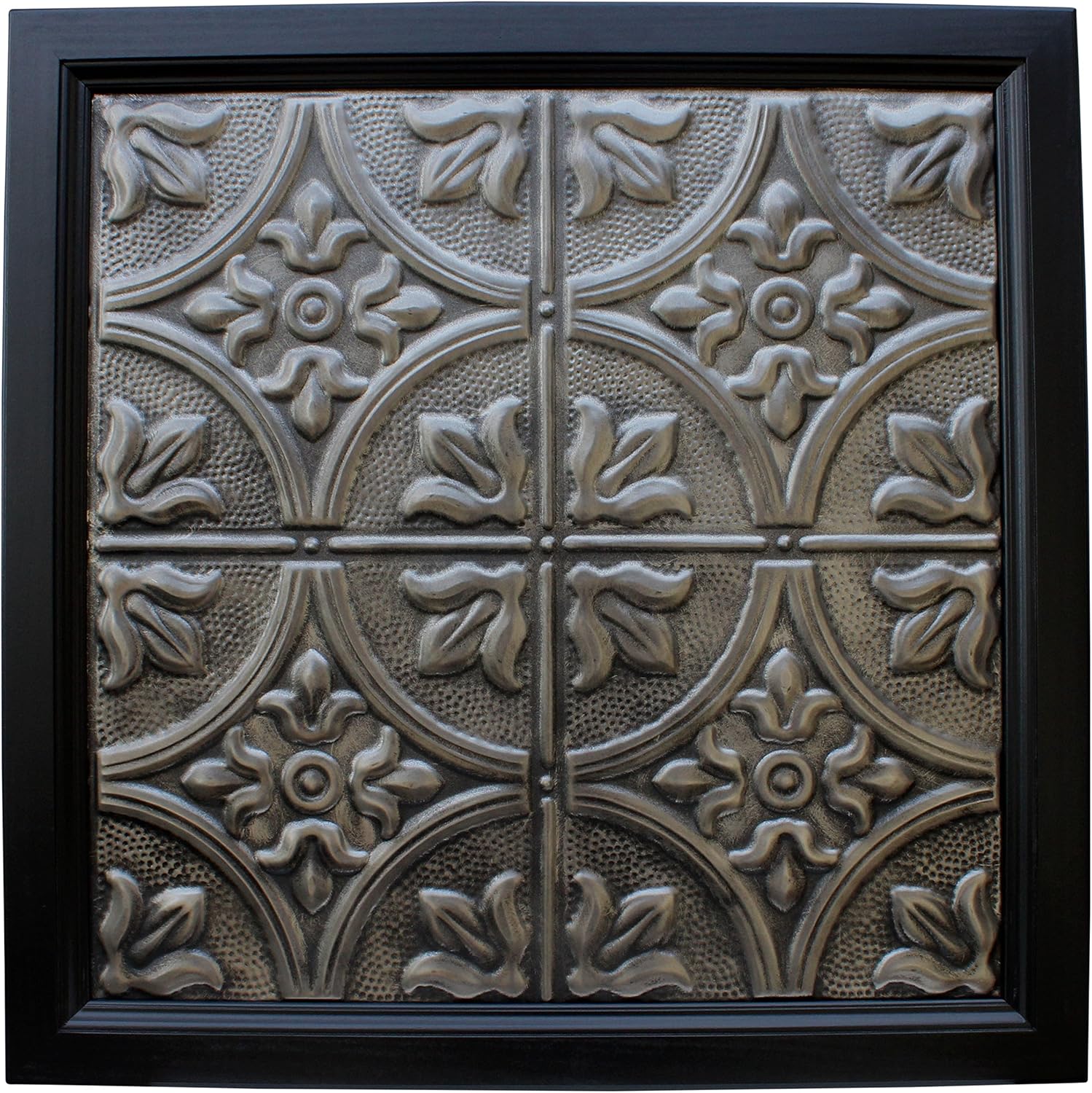 Large Metal Framed Tin Ceiling Tile Wall Art Posters & Prints