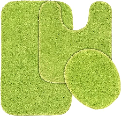 Miniatura 132 de Garland Rug 2 alfombras de baño tradicionales de nailon lavables de espuma marina (17 x 24 pulgadas, 21 x 34 pulgadas), suaves, absorbentes y Espuma