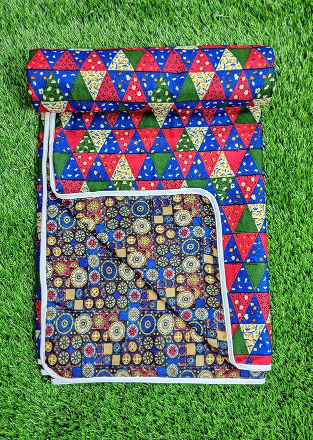 Blizz Mont Pure Cotton Floral Pattern Reversible Single Bed Dohar Ac Summer Comforter/Blanket for Home/Quilt-(60 x 90 inch) | 100% Fast Colour-3