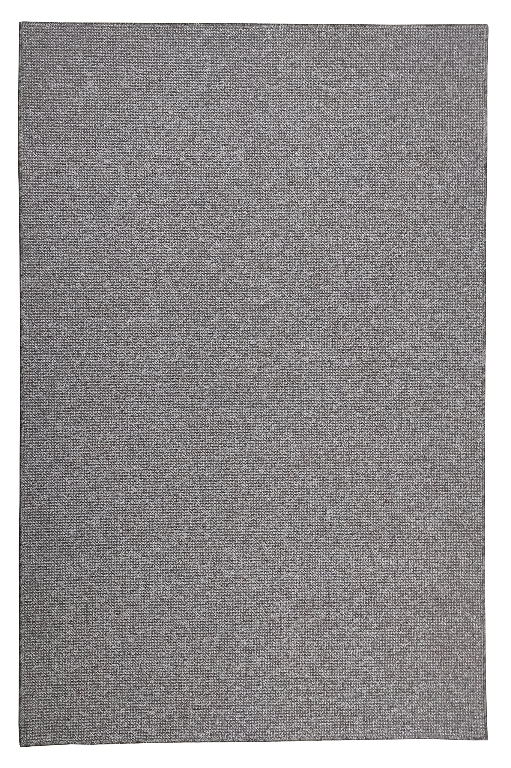 Tadi & Imperio1979 Alfombra Lisa para salón, rústica Efecto Yute Natural sin Pelo también para habitación Dormitorio o Cocina, Color Taupe. 140x200
