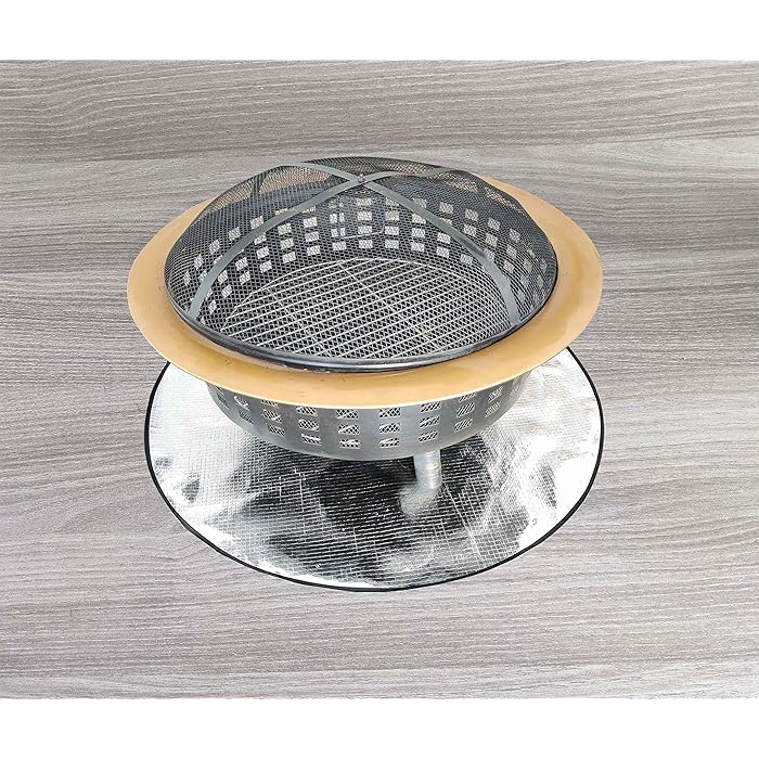 Buy ATYARD FirePad Deck Protector, Fire Pit High Temp Mat, Bonfires, Lawn, Patio, Chiminea, Deck