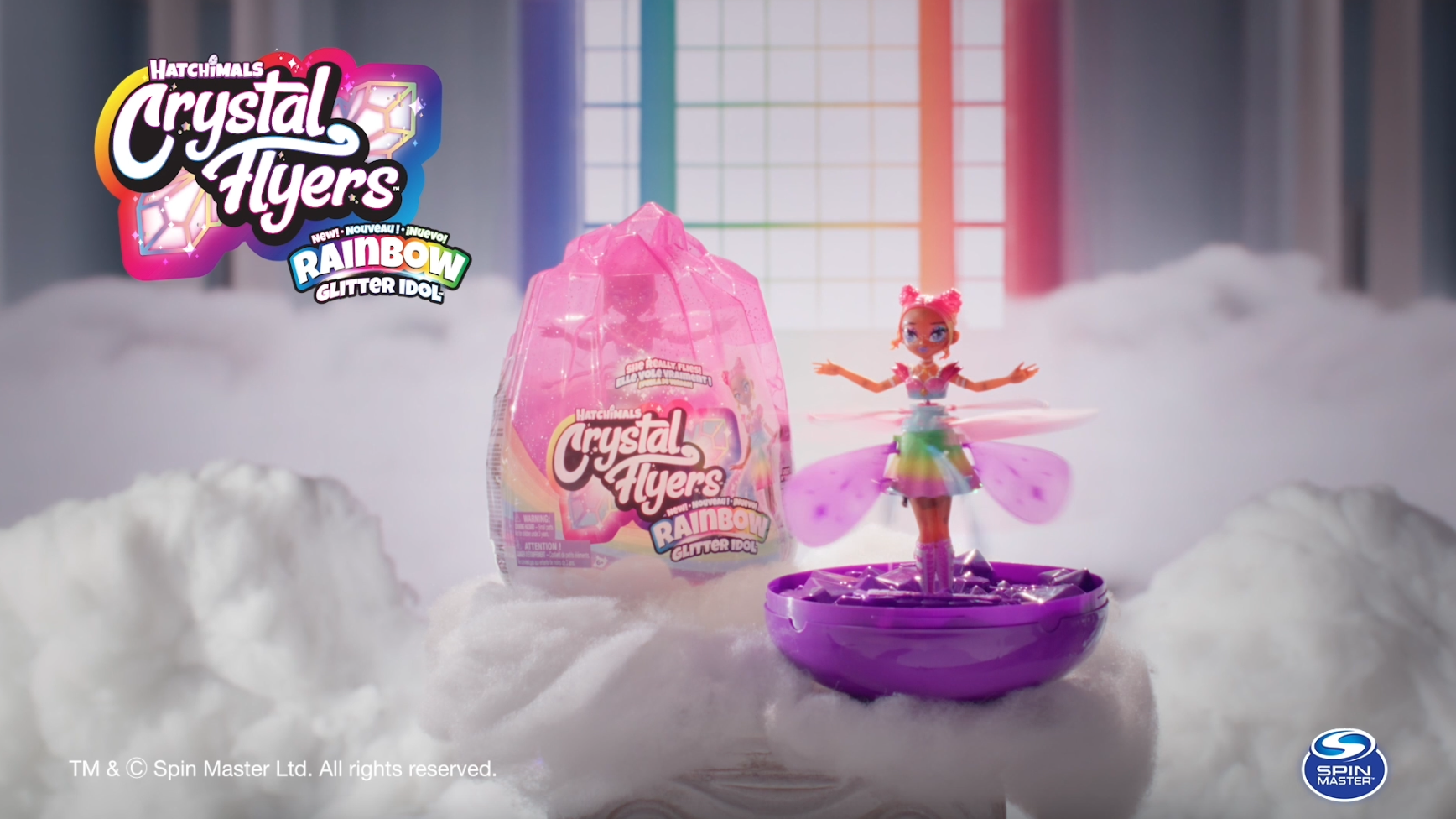 Amazon.com: Hatchimals Pixies, Crystal Flyers Rainbow Glitter Idol