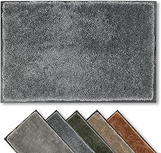 Paillasson intérieur antidérapant - Tapis de propreté Durable Lavable - Tapis Couloir Cuisine - paillasson Entretien Facile - paillasson Anthracite 40x60 cm
