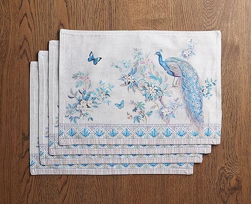 Miniatura 8 de Maison d' Hermine Manteles individuales 100% algodón peinado de alta calidad de 13 x 19 pulgadas, manteles individuales lavables, hogar, cocina,