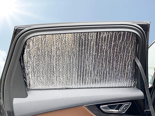 Miniatura 3 de Parasol de 2 fila para asiento trasero de ventana lateral, ajuste personalizado para Nissan Titan Pickup 4Dr de 4 puertas de 2016, 2017, 2018, 2019,