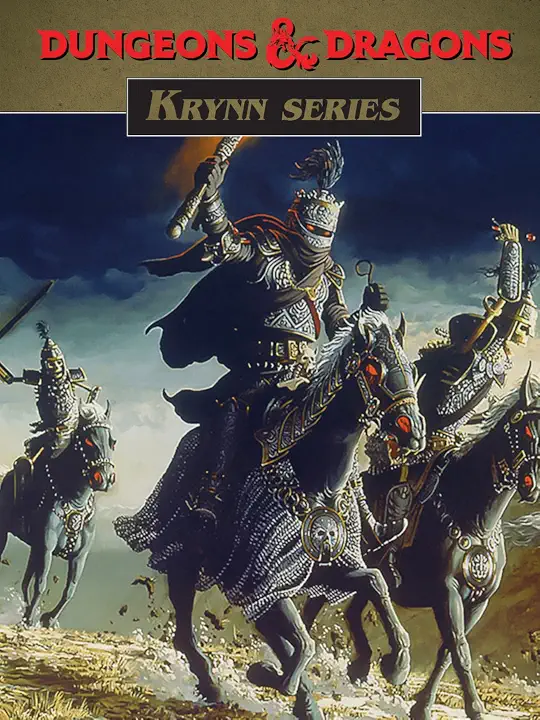 Capa do jogo Dungeons & Dragons: Krynn Series.