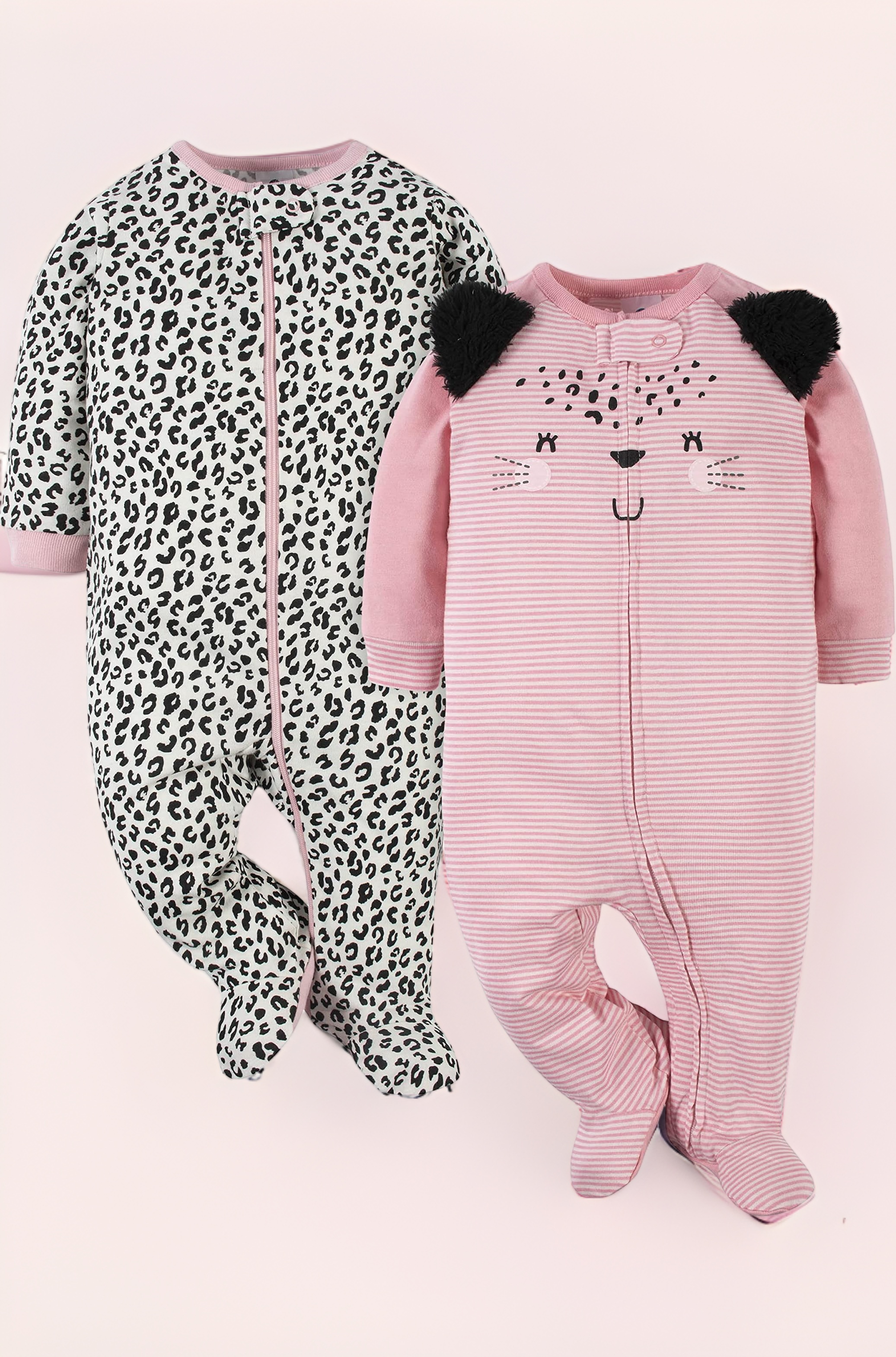 Gerber Baby Infant 2 Pack Organic Zip Front Sleep 'N Play