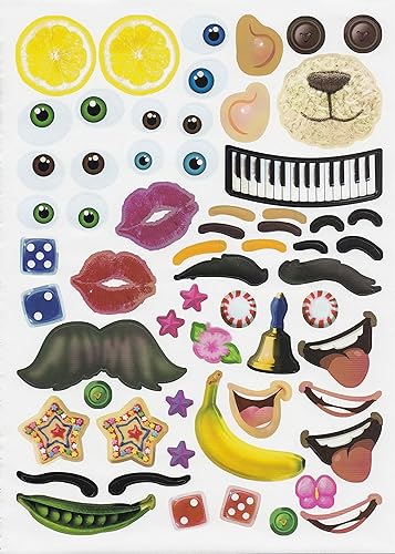 Miniatura 5 de Bendon Wacky Faces Create-A-Face - Bloc para calcomanías (caras locas)