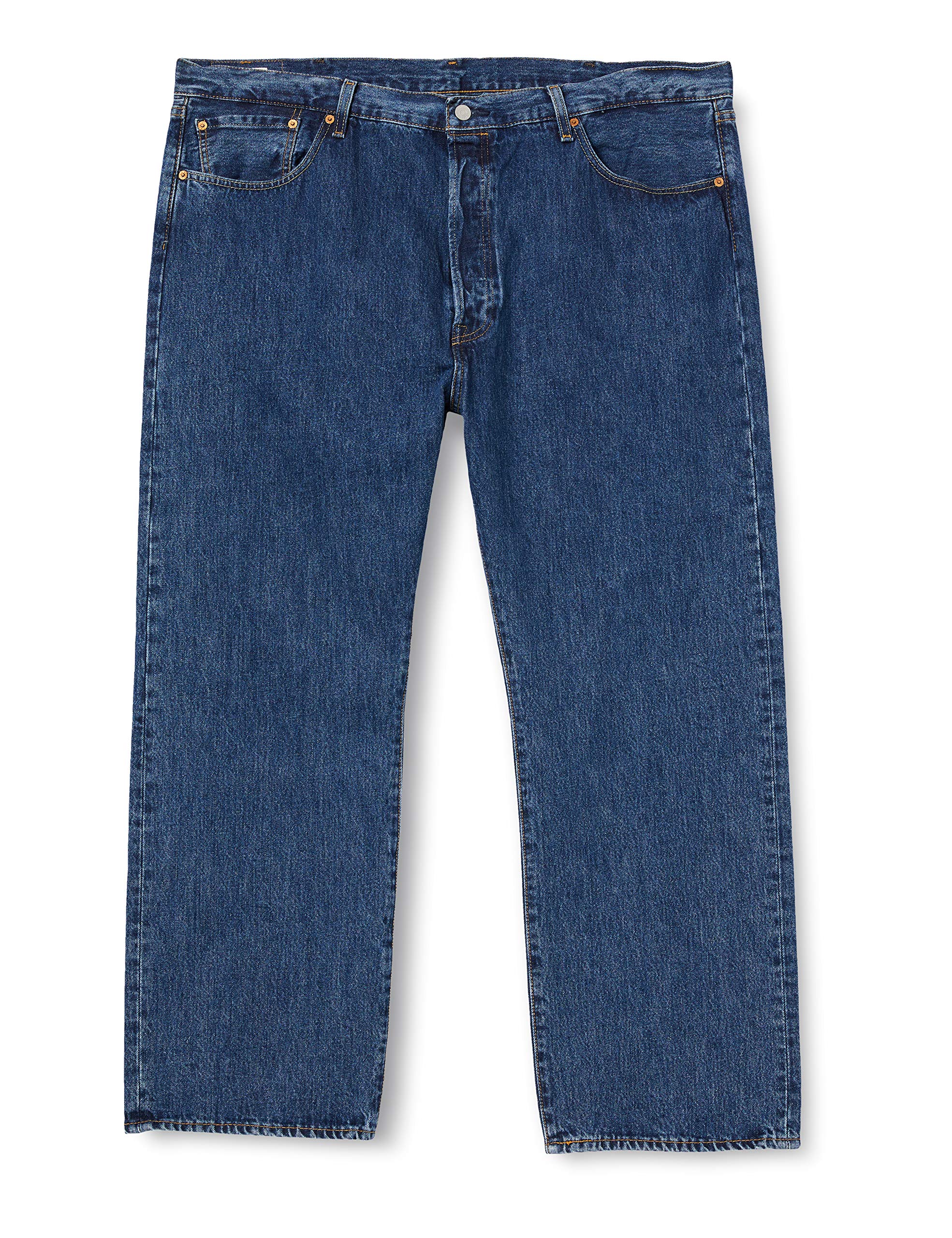Levi's Men's 501 Original Fit Big & Tall Jeans, Medium Indigo Worn, 46W / 32L