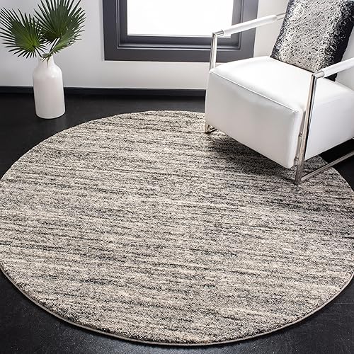 Miniatura 11 de SAFAVIEH Retro Collection - Alfombra de pasillo de 2 pies 3 pulgadas x 9 pies, marfil y gris, diseño abstracto moderno, no desprende pelusa y de