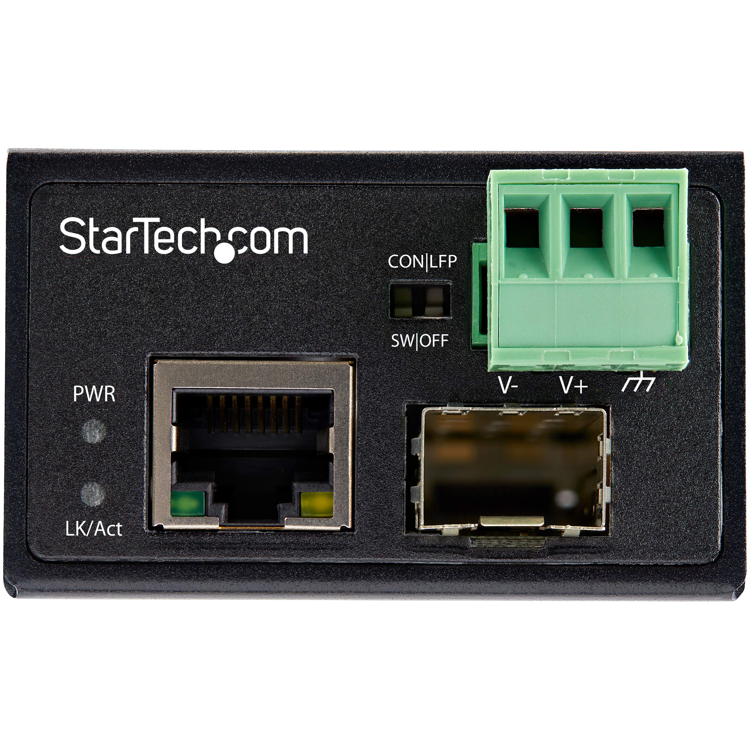 StarTech Convertitore Media Industriale Fibra a Ethernet (IMC100MSFP) | Da Fibra a Rame, SFP a RJ45, Cat6, Ideale per Ambienti Industriali Difficili