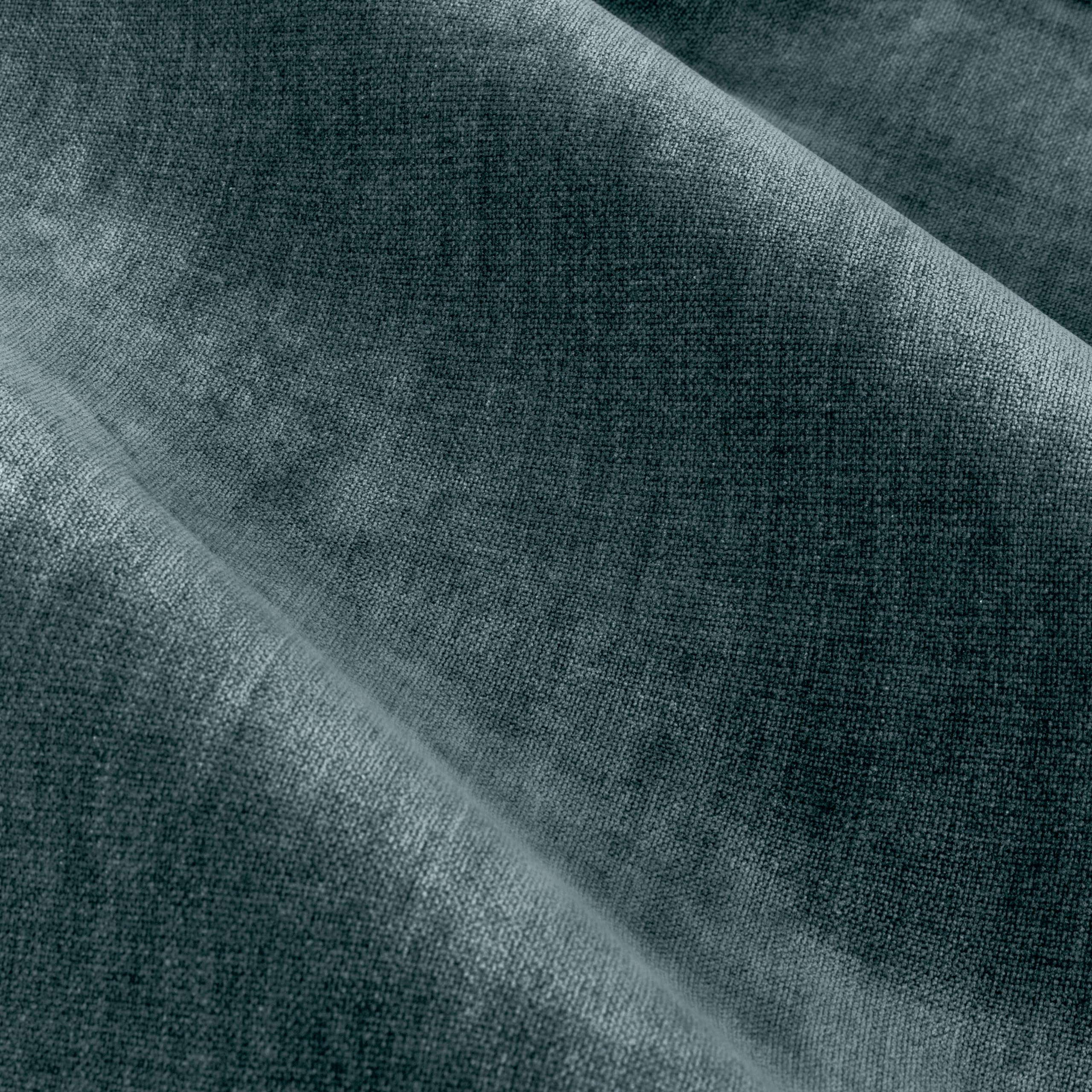Yard furn Heavy Chenille Pencil Pleat Curtain Pair - Lined Room Darkening Soft Velvet Curtains (Marine - Width 229 x Drop 183cm) - Image 4