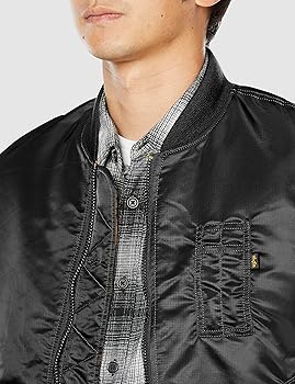 アルファ インダストリーズ　MA-1 ベスト　ブラック ALPHA INDUSTRIES/アルファインダストリーズ MA-1 VEST ベスト