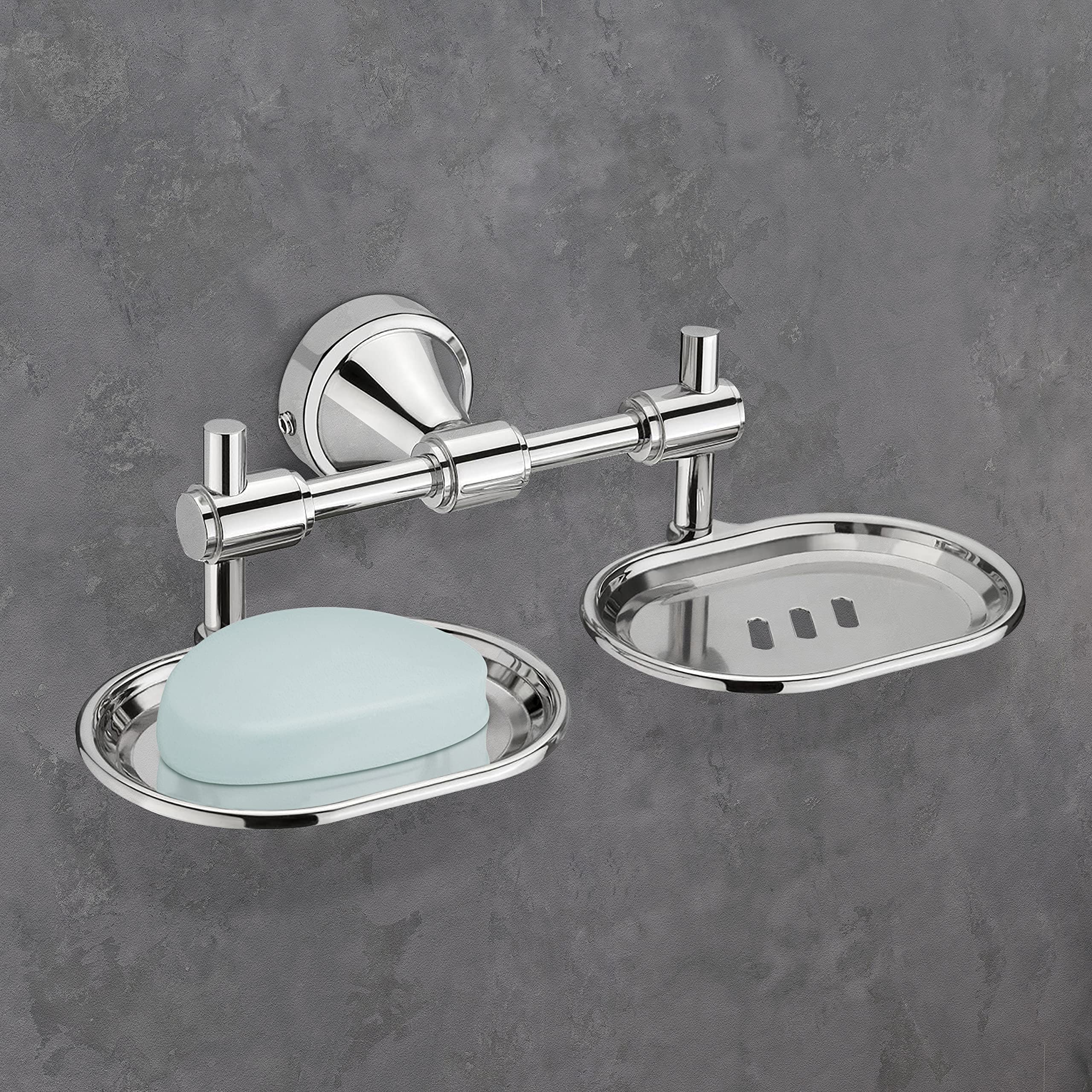 Primax Niko Stainless Steel 304 Grade Double Soap Holder for Bathroom/Soap Dish/Bathroom Soap Stand/Bathroom Accessories (Chrome) (B0BSL9LJGW) Amazon Price History, Amazon Price Tracker