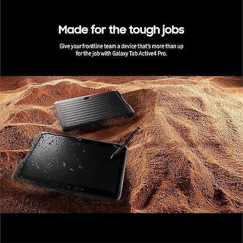 Miniatura 4 de SAMSUNG Galaxy TabActive4 Pro - Tableta de trabajo Android de 10.1 pulgadas, 128 GB 5G, LTE desbloqueada, 6 GB de RAM, diseño resistente, pantalla