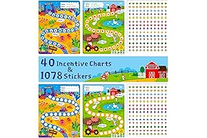 40 Pack Incentive Chart for Kids - Reward Points for Positive Behaviors