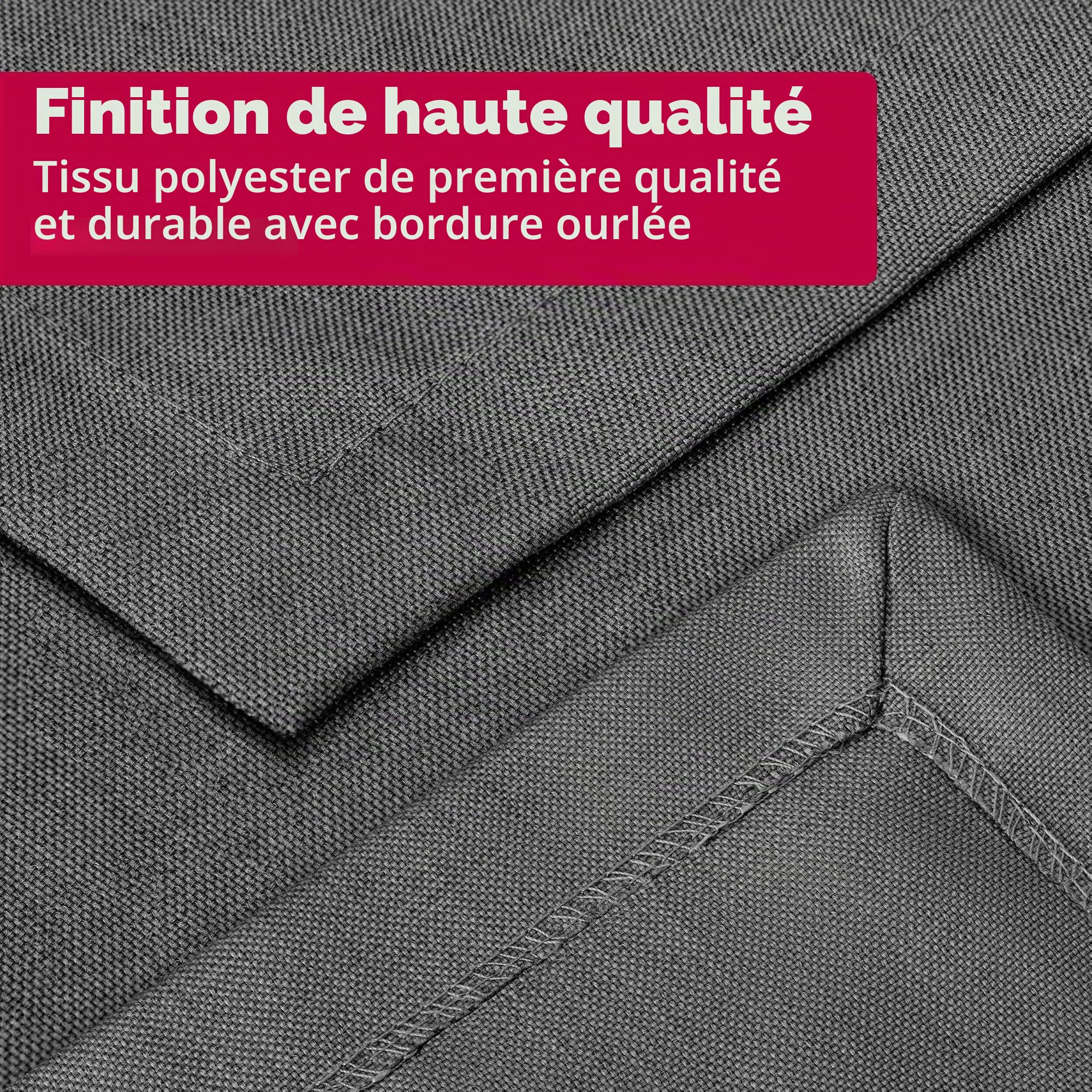 DecoHomeTextil Nappe Aspect Lin, déperlante et antitache, Lavable, Rond 160 cm Vert foncé, avec Effet Lotus, sans Repassage nécessaire