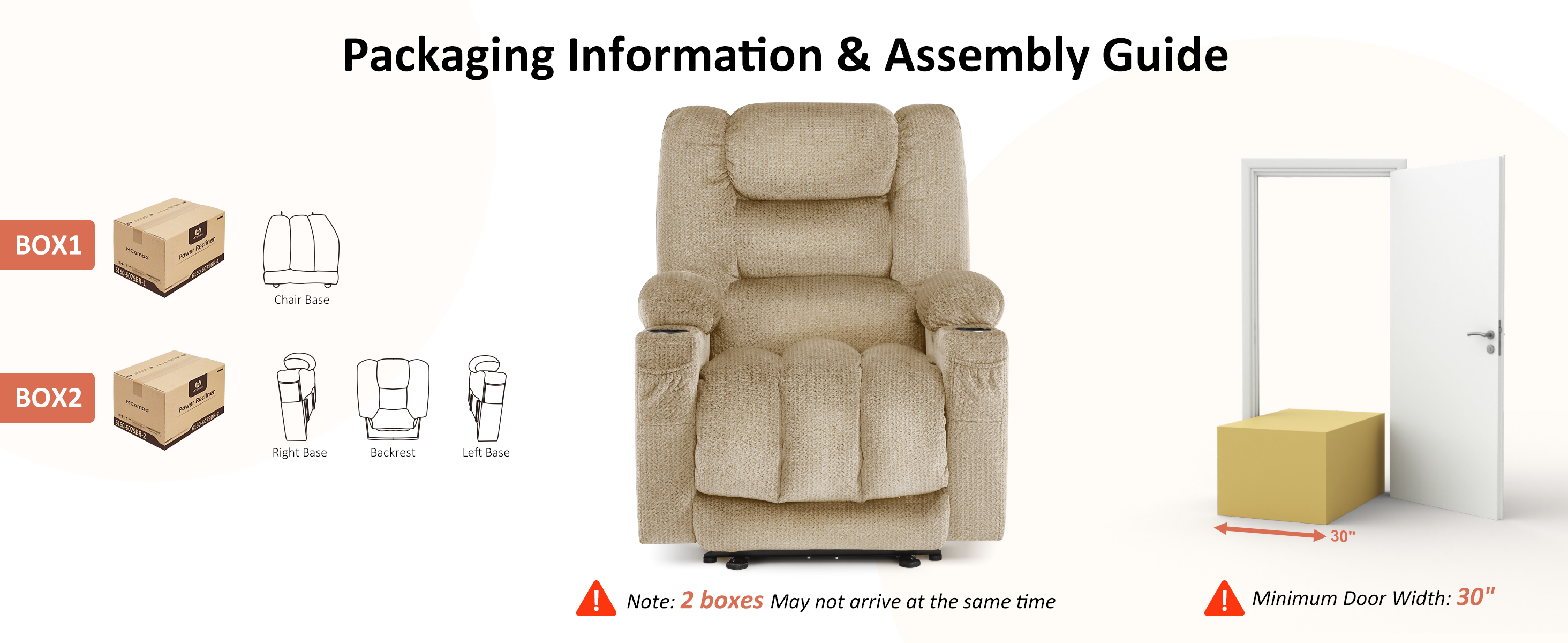 Sillón Recliner Plegable Beige miniatura 7