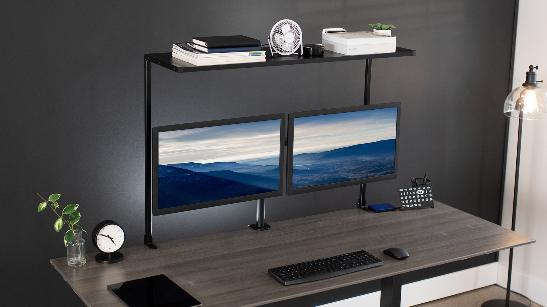 Amazon.com: VIVO Large 42 inch Clamp-on Overhead Desk Shelf