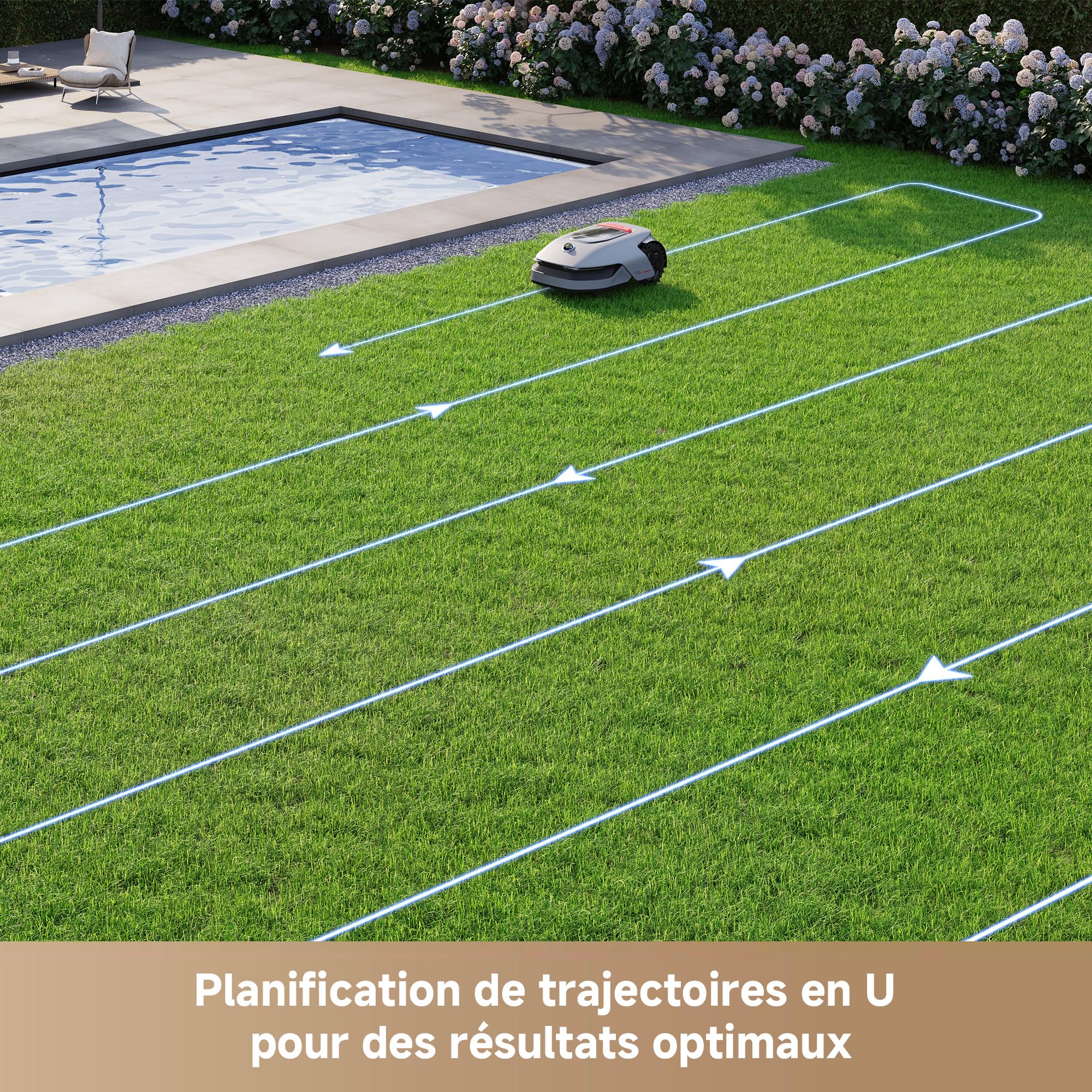 DREAME A1 Pro Robot Tondeuse sans Fil Périphérique, 360° 3D LiDAR, Recommandé 2000 m², Contrôle Via App, Gestion intuitive des Zones, Évitement Intelligent des Obstacles