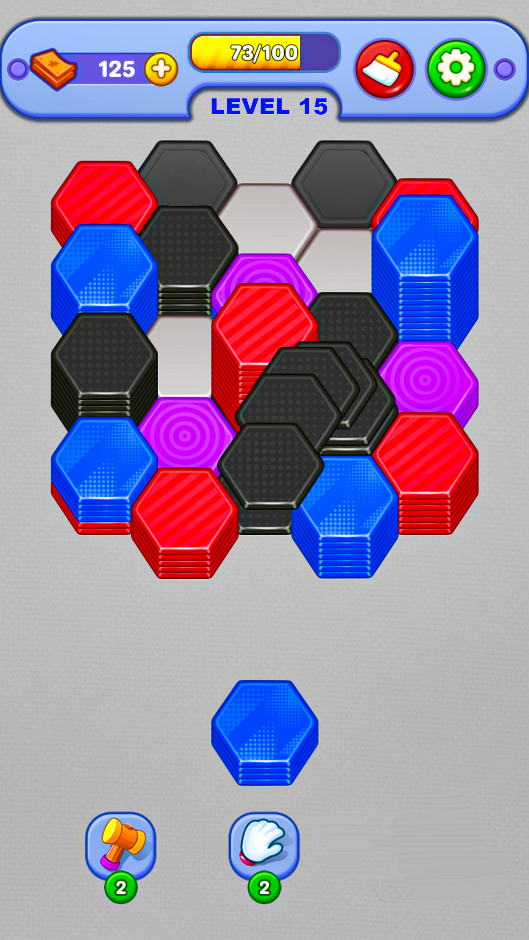 ヘキサソートラッシュ：六角形のカラーパズルゲーム - ソートの