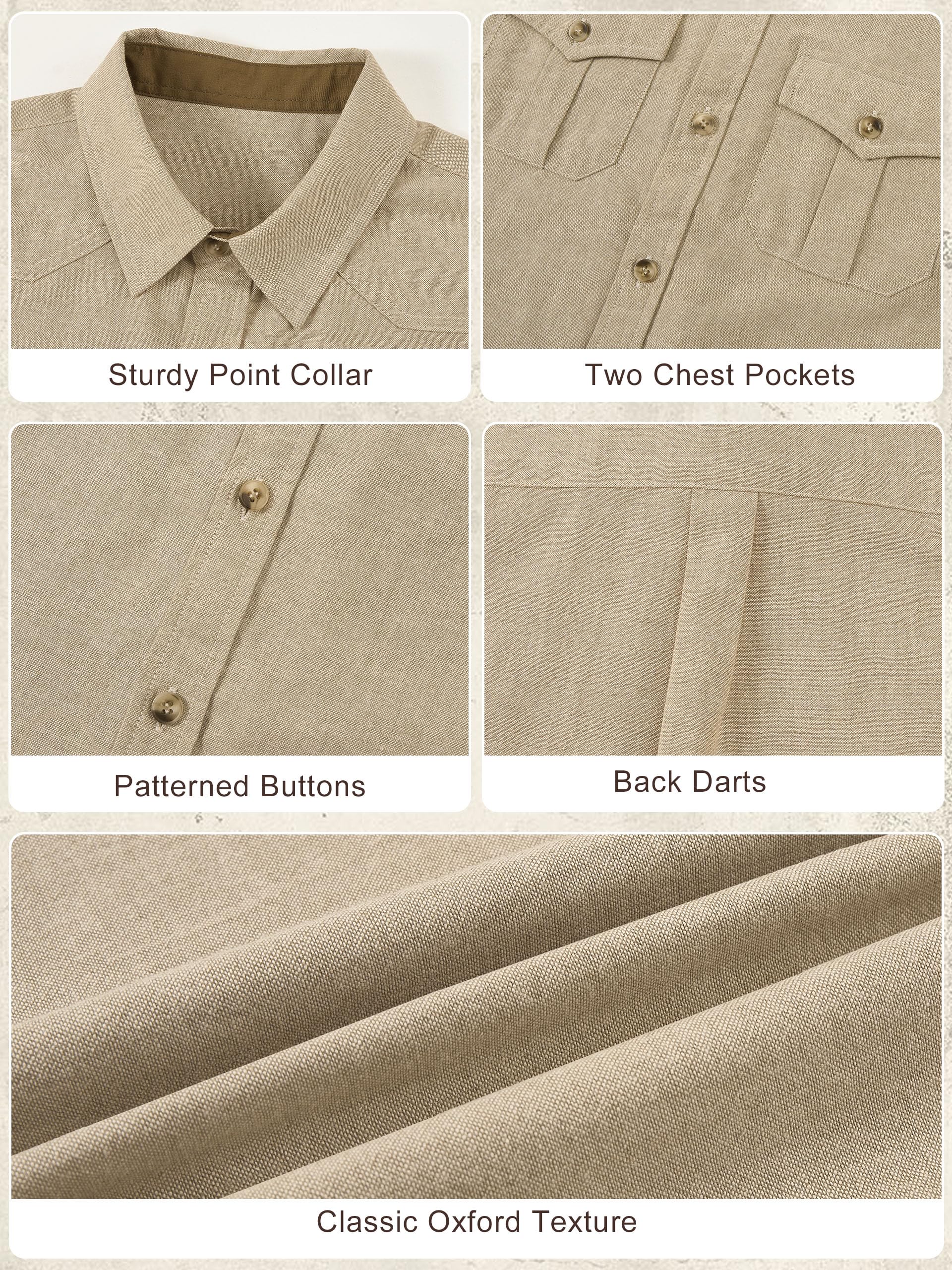 Rolanko Camicia a Maniche Corte per Ragazzi Button Down Camicia da Uniforme Scolastica con Colletto e Tasche