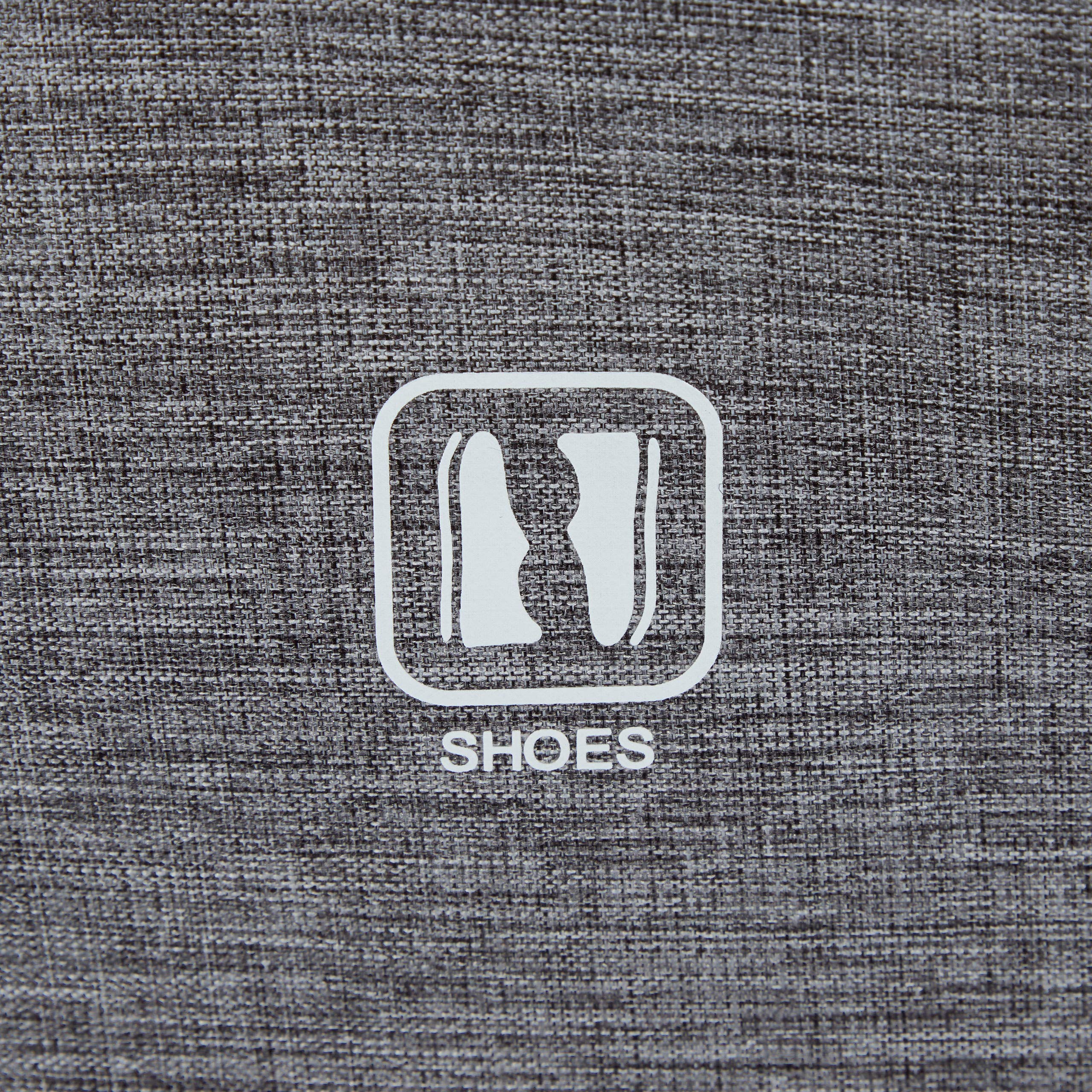 Relaxdays Torba na buty podróżna, na wózek, buty do transportu, pantofle, sneakersy, przechowywanie butów wys. x szer. x gł.: 30 x 23 x 14 cm, szara, 1 sztuka