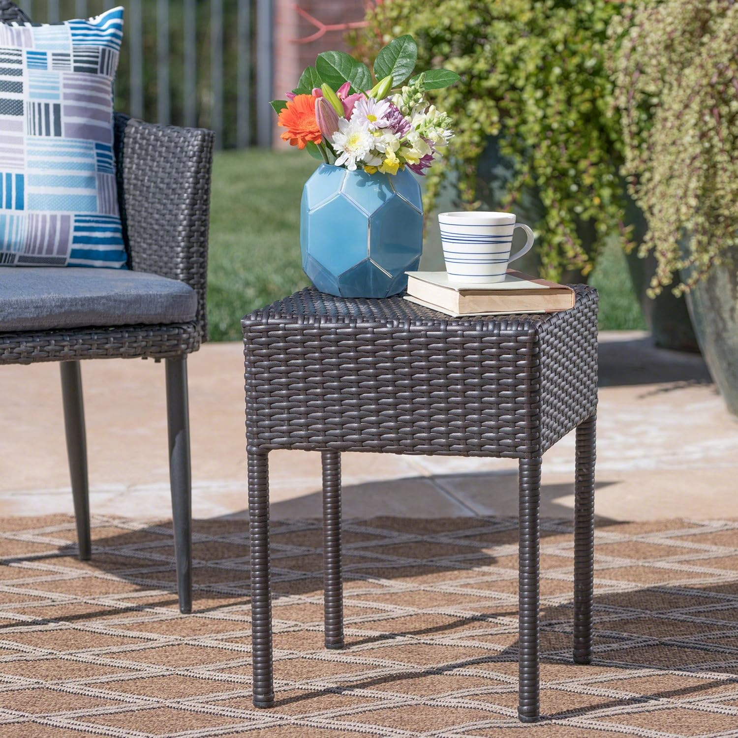 Christopher Knight Home Sadie Outdoor Wicker Accent Table