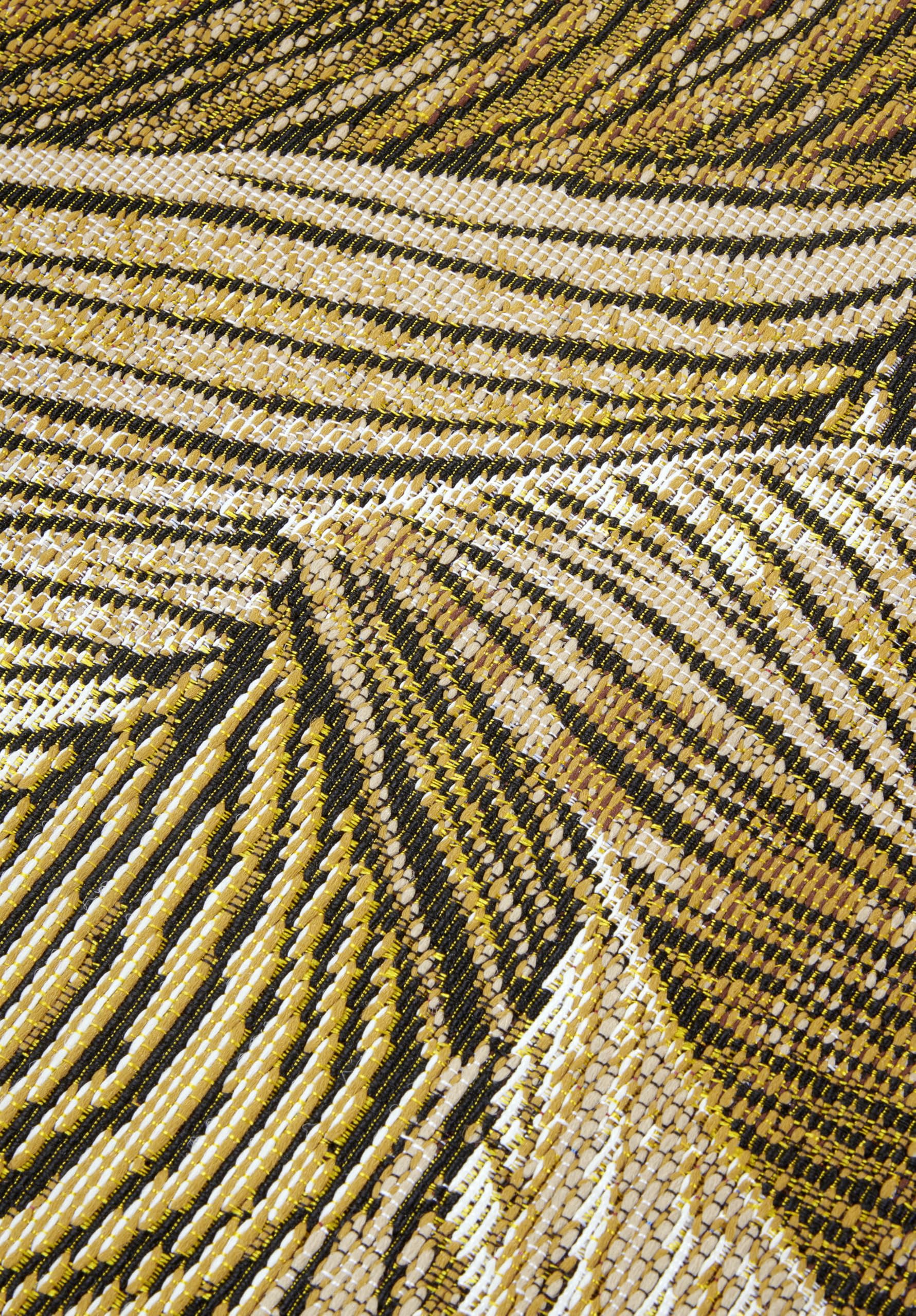 Villeroy & Boch Eugene Alfombra Moderna para Interior y Exterior, Tejido Plano, diseño de Hojas de Palmera, Certificado Öko-Tex Resistente a la Intemperie y a los Rayos UV, para balcón, terraza,