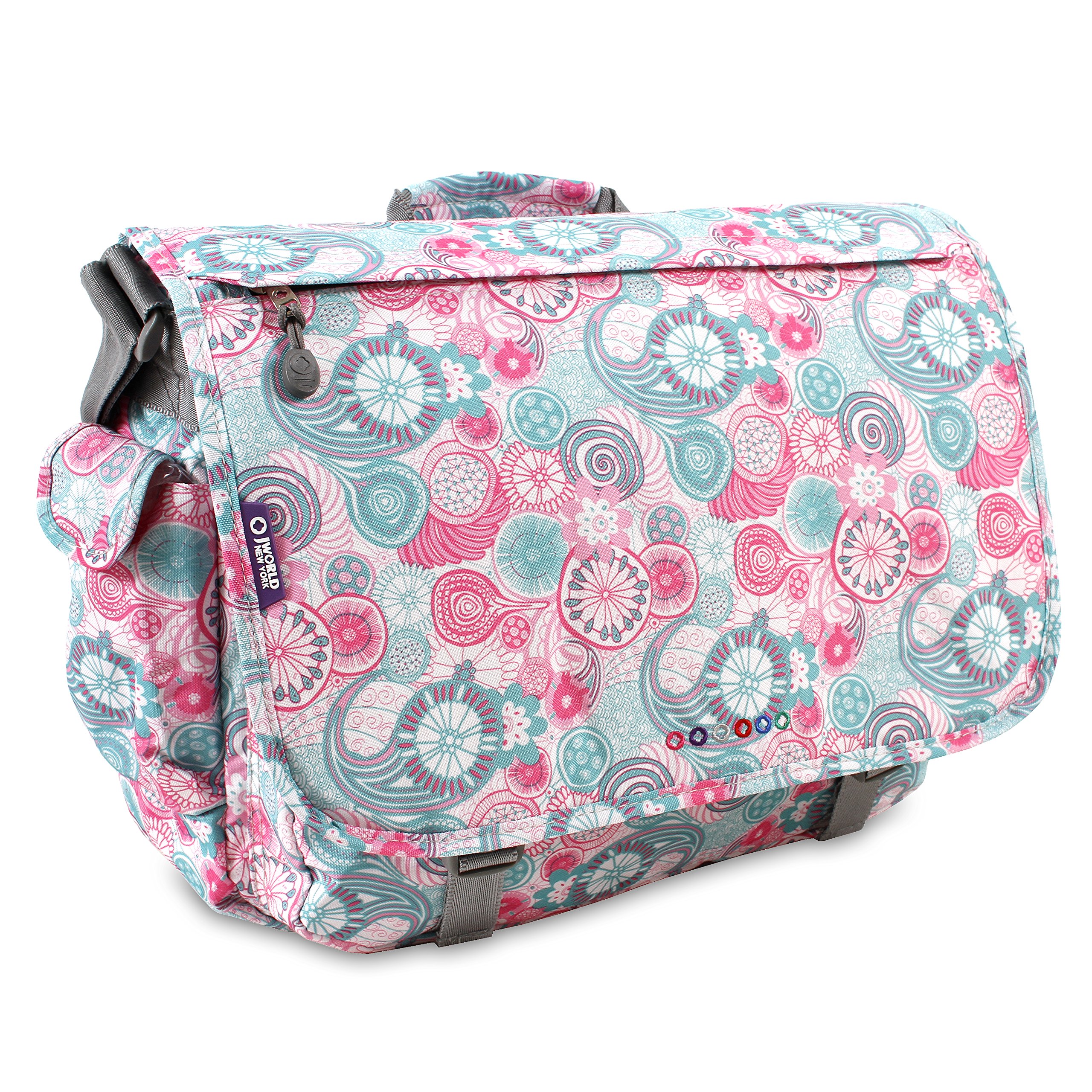 J World New YorkThomas Laptop Messenger Bag, Multi, 13.5 x 17 x 6, Thomas Laptop Messenger Bag