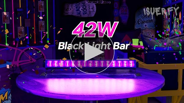 Upgraded 42W LED Black Light Bar, Blacklight Flood Light
