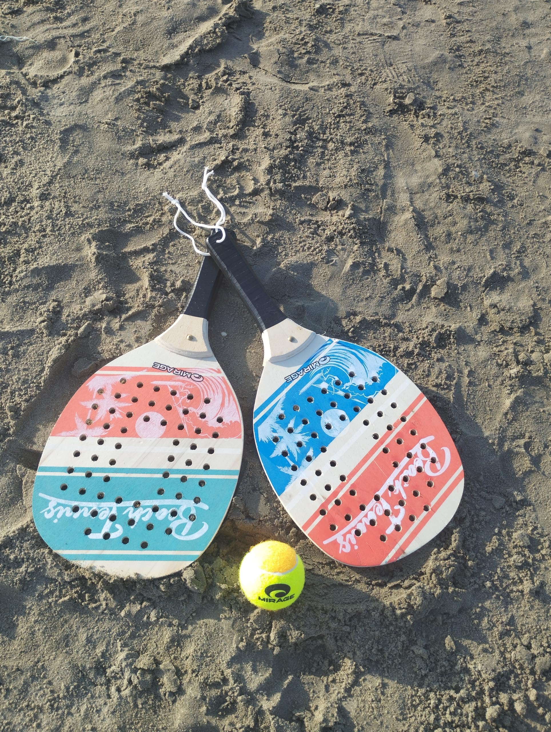 Raquette de plage Tennis balles souples légère résistante jeux plein air mer plage jardin enfants adultes