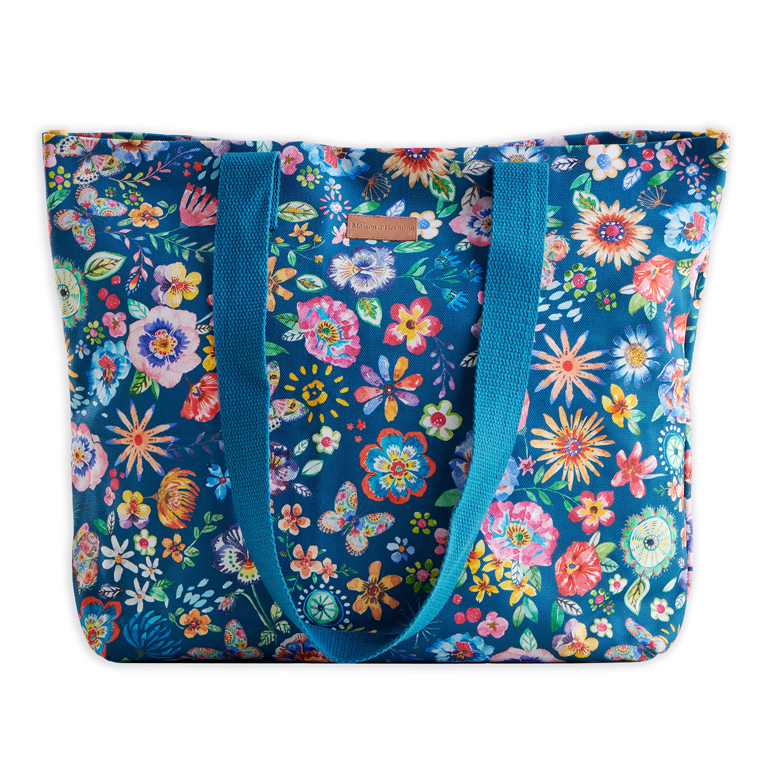 Maison d' Hermine Canvas Tote Bag for Women Cotton Canvas Reusable Shoulder Grocery Bags Bulk with Handle for Shopping Travel