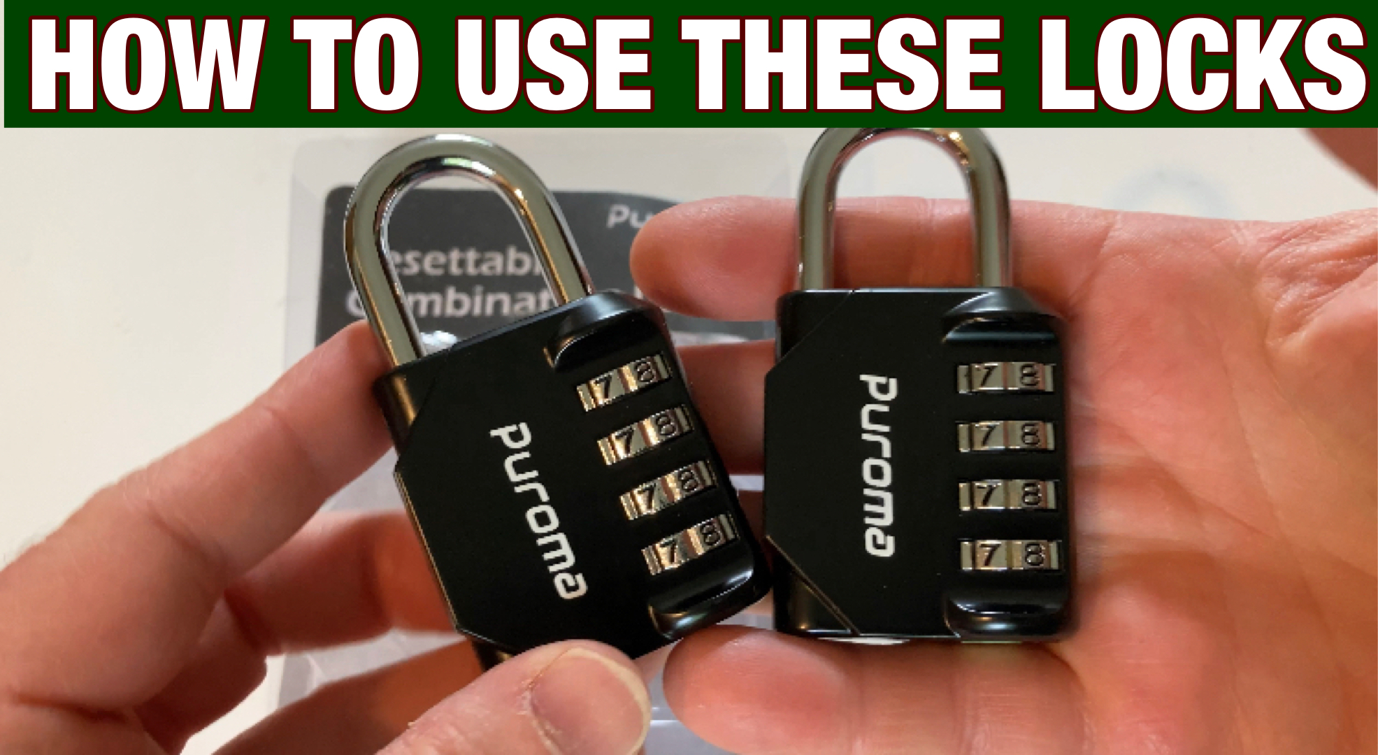 Watch How To Use The Puroma Combination Locks on Amazon Live