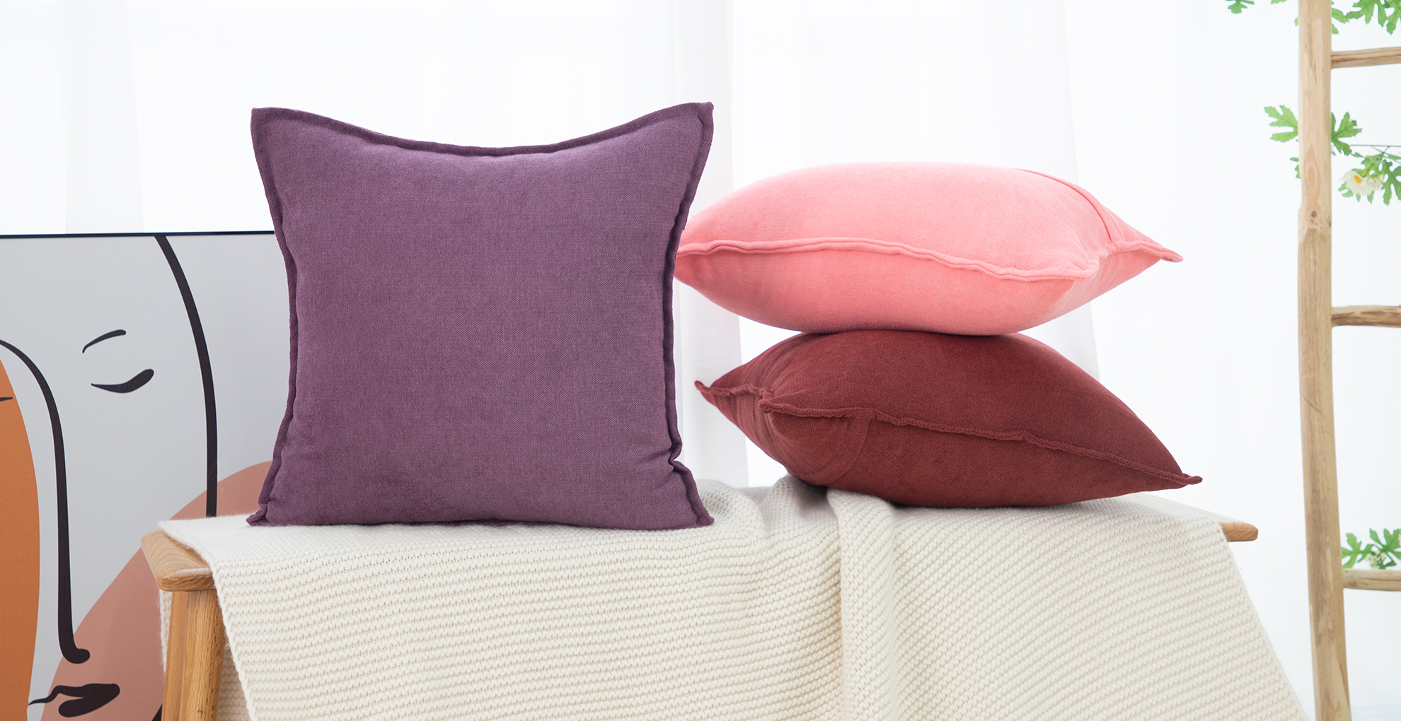 Mandioo 2 Pezzi Federe Cuscini in ciniglia Minimalista Copricuscino morbido grazia durevole Fodere per Cuscino per la Decorazione Domestica Divano Soggiorno Camera da Letto 40 x 40cm Colore ruggine