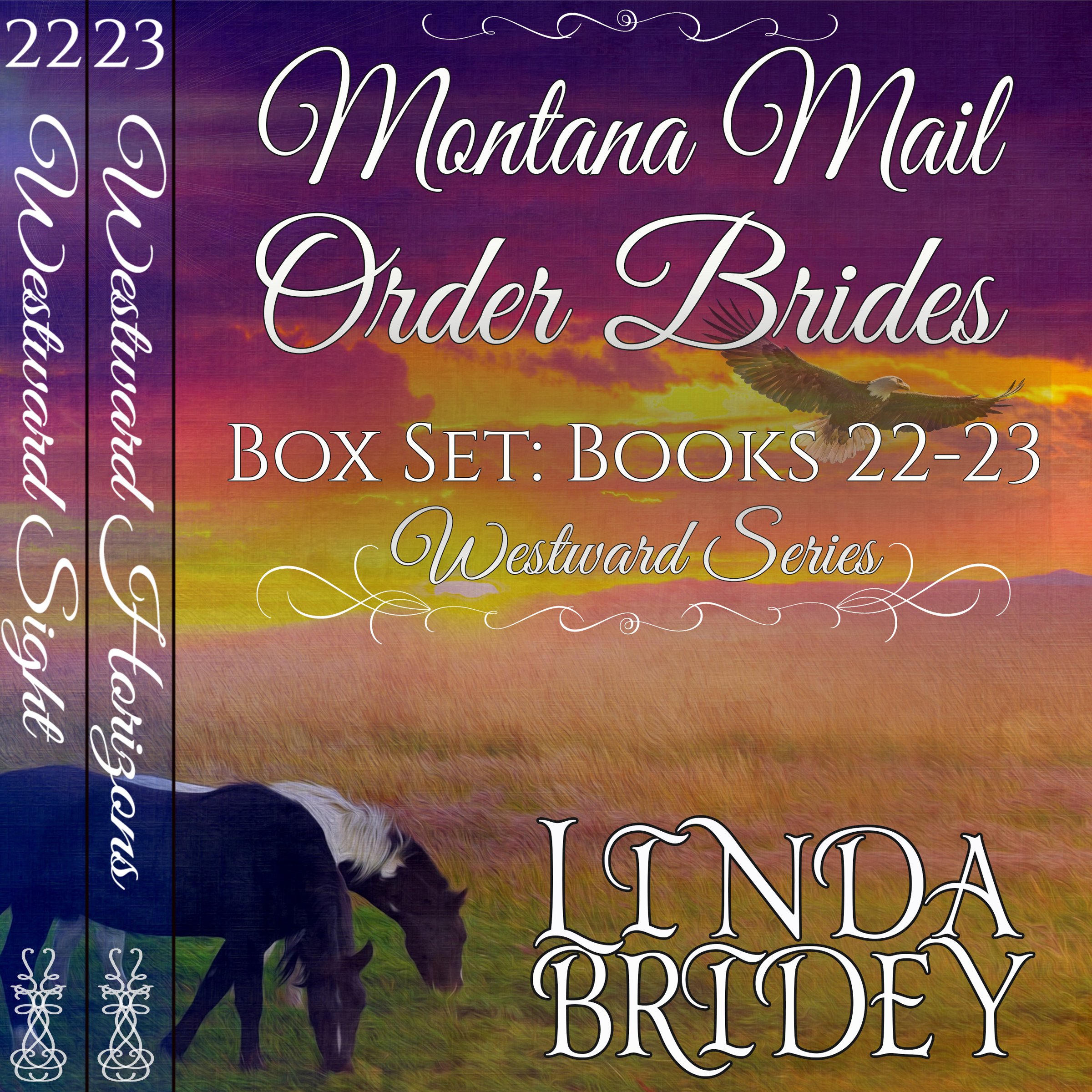 Cover art for Montana Mail Order Bride Box Set: Westward Series Books 22-23