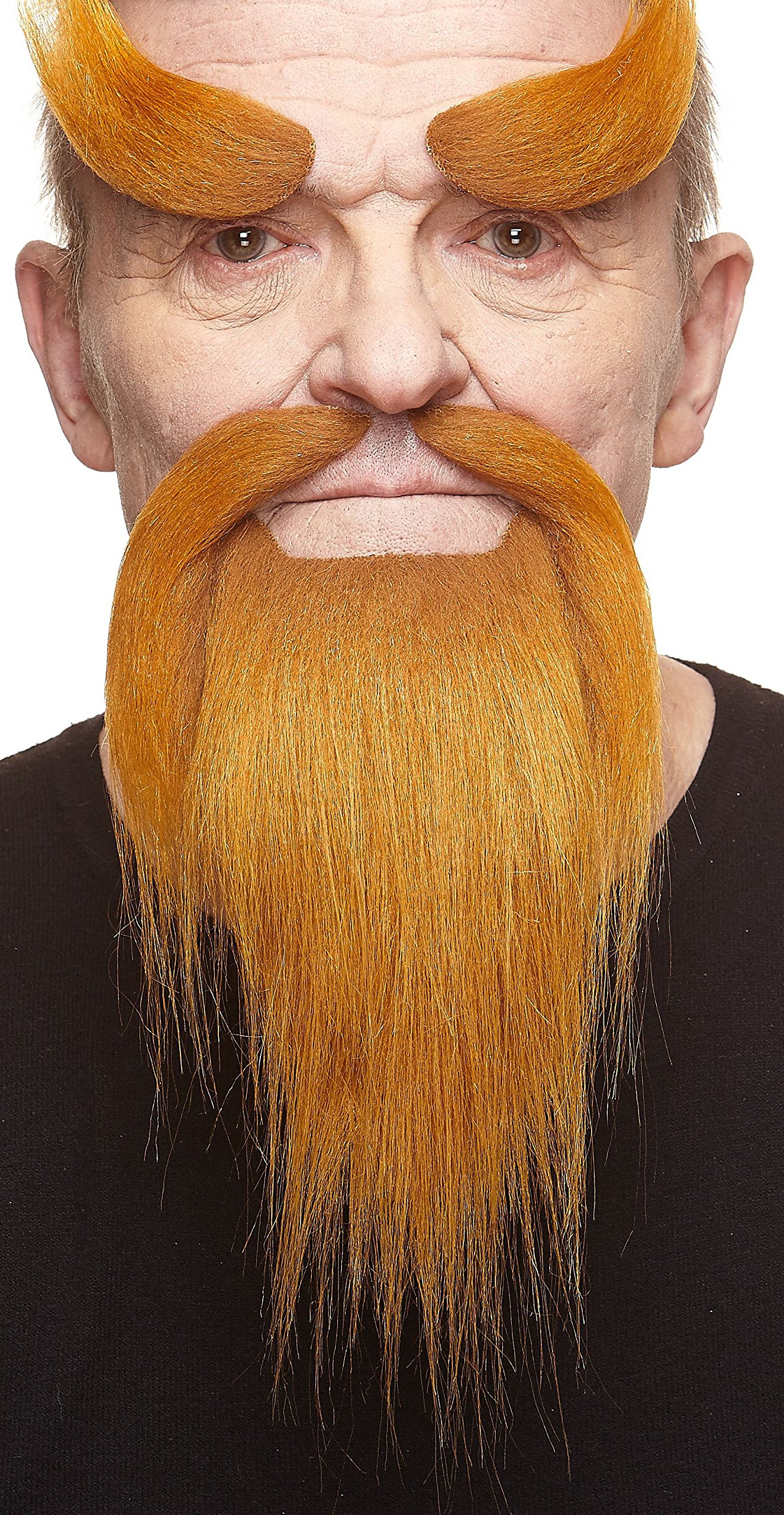 Shaolin Monk ginger beard, moustache and eyebrows