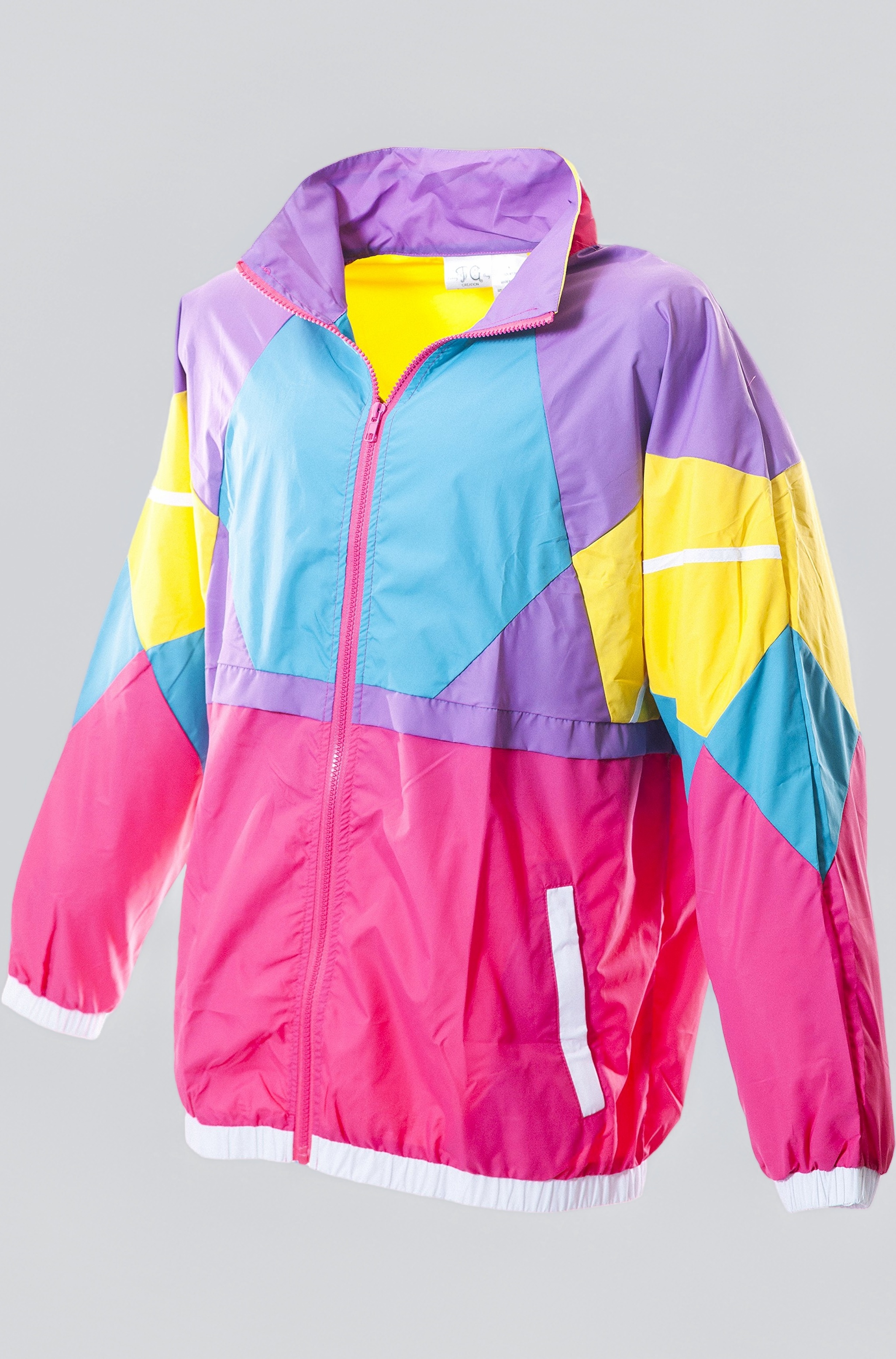 Like Totally 80s & 90s Retro Neon Windbreaker
